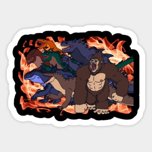 All out attack Sticker